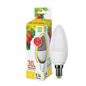 Лампа светодиодная LED-СВЕЧА-standard 3.5Вт 230В Е14 3000К 320Лм ASD