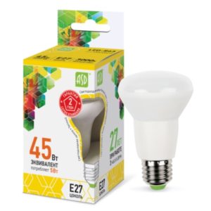 Лампа светодиодная LED-R63-standard 5Вт 230В Е27 3000К 450Лм ASD