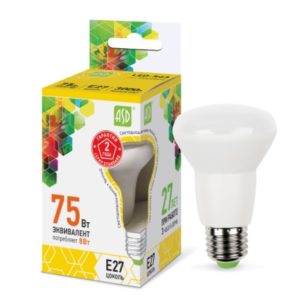 Лампа светодиодная LED-R63-standard 8Вт 230В Е27 3000К 720Лм ASD