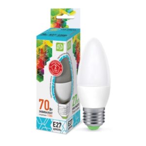 Лампа светодиодная LED-СВЕЧА-standard 10Вт 230В Е14 6500К 900Лм ASD