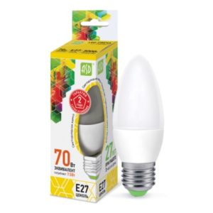 Лампа светодиодная LED-СВЕЧА-standard 7.5Вт 230В Е27 3000К 675Лм ASD