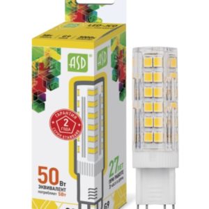 Лампа светодиодная LED-JCD-standard 5Вт 230В G9 3000К 450Лм ASD