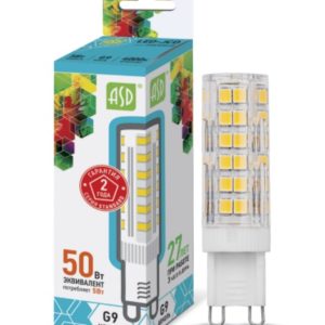 Лампа светодиодная LED-JCD-standard 9Вт 230В G9 6500К 810Лм ASD