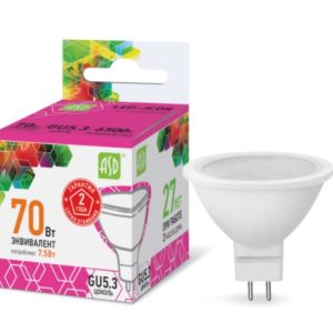 Лампа светодиодная LED-JCDR-standard 10Вт 230В GU5.3 6500К 900Лм ASD