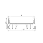 Профиль  ЛСС алюминиевый