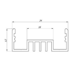 Профиль ЛСО алюминиевый