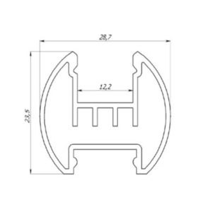 Профиль ЛСК алюминиевый