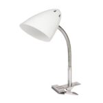 Светильник настольный под лампу СНП-04Б на прищепке 60Вт E27 белый (мягкая упаковка) IN HOME