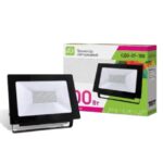 Прожектор светодиодный СДО-07-100 черный IP65 ASD