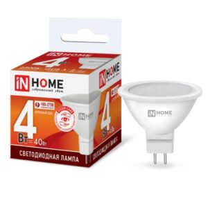 Лампа светодиодная LED-JCDR-VC 4Вт 230В GU5.3 6500К 310Лм IN HOME