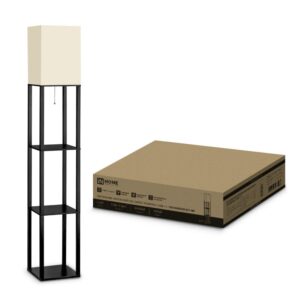 Напольный светильник ТНО 06КВUSB E27 бежевый IN HOME