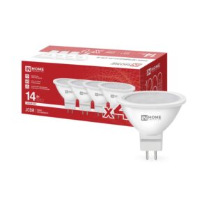 Лампа светодиодная LED-JCDR-VC 4PACK 14Вт 230В GU5.3 4000К 1260Лм (4шт./упак) IN HOME