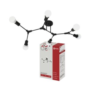 Люстра LOFT ARM 6xE27 черная IN HOME