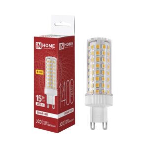 Лампа светодиодная LED-JCD 15Вт 230В G9 4000К 1400Лм IN HOME