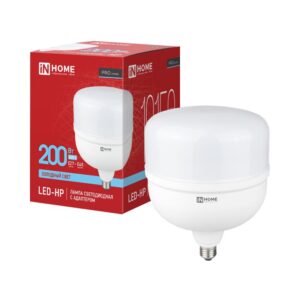 Лампа светодиодная LED-HP-PRO 200Вт 230В E27 с адаптером Е40 6500К 19150Лм IN HOME