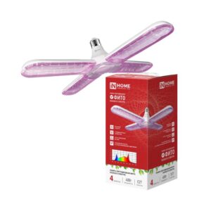 Лампа светодиодная LED-HP 40STD-ФИТО красно-синий спектр 40Вт 230В Е27 четыре лепестка IN HOME