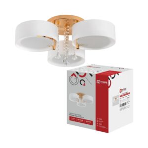 Люстра MODERN LIMA 3xE27 золотая IN HOME