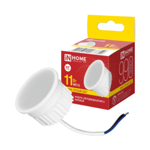 Модуль светодиодный LED-MD MR16M 11Вт 230В 3000К 990Лм матовый рассеиватель IN HOME