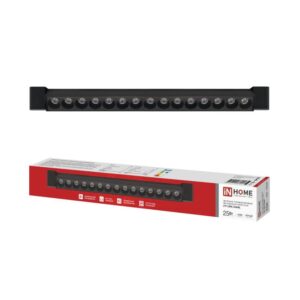 Трековый светильник LTP-LENS 2540BL 25Вт черный