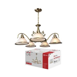 Люстра CLASSIC GRAND 5xE27 медный корпус IN HOME