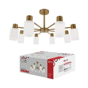 Люстра CLASSIC KINLI 8xE27 матовые плафоны IN HOME