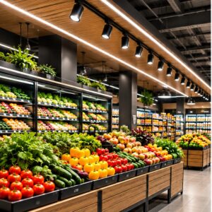 Освещение для продуктовых магазинов